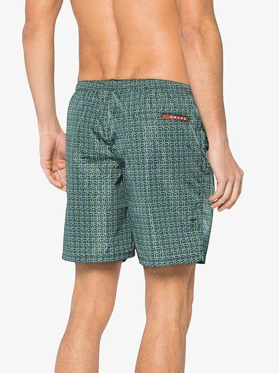 prada shorts green